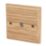 Varilight  1-Gang Coaxial TV Socket Classic Oak