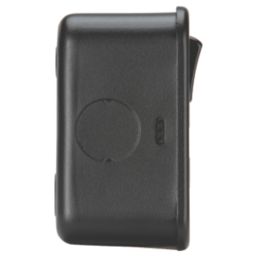 Knightsbridge  Black 13A 2-Gang DP Switched Metal Clad Double Socket  with Black Inserts