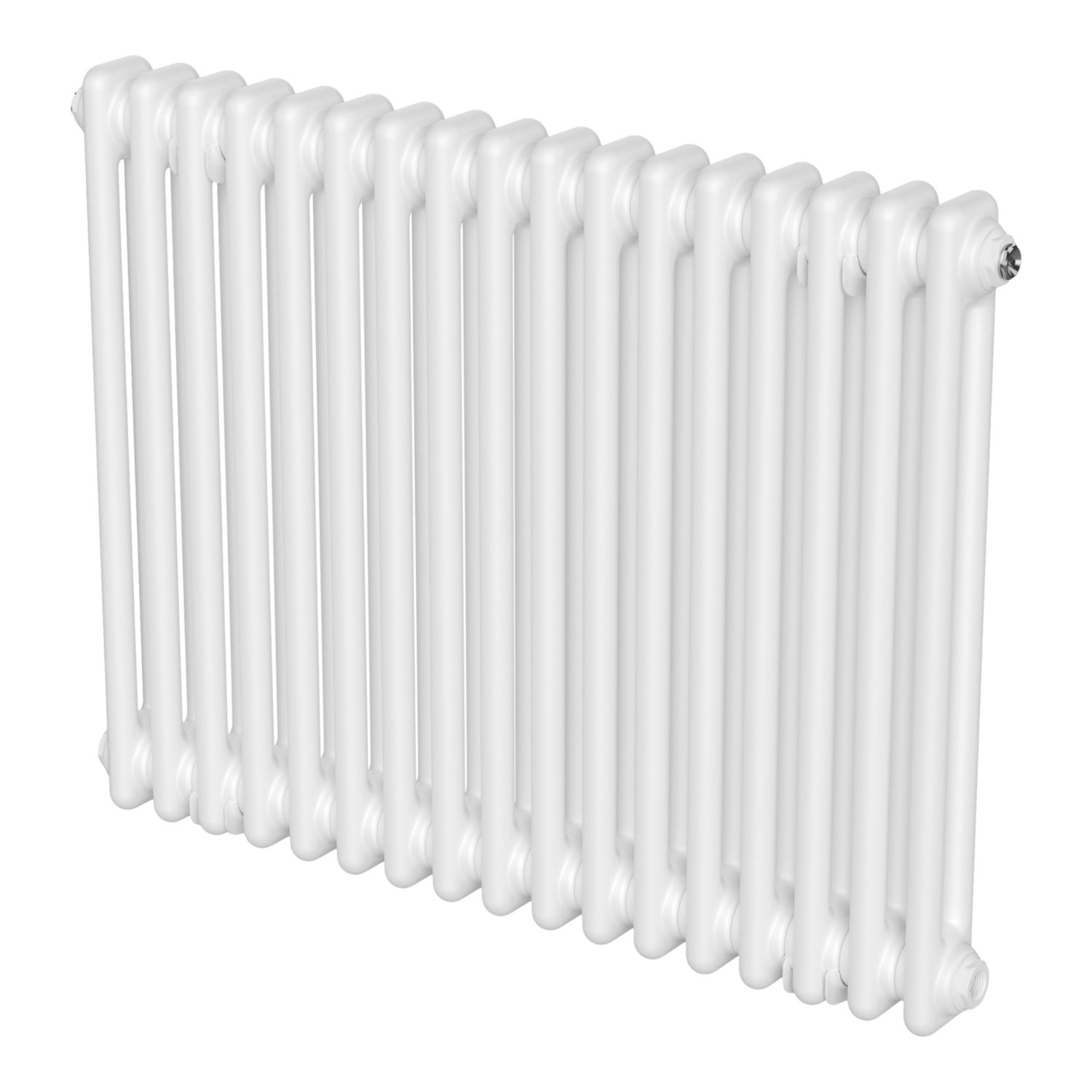 Flomasta 600mm x 785mm 2732BTU White Horizontal 2 Column Radiator (482CE)