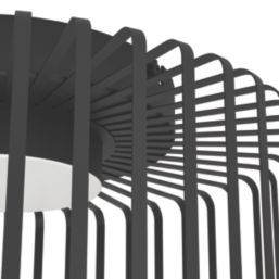 Eglo Ginestrone-Z RGB & White LED Ceiling Light Black 22W 2450lm