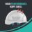 JSP Baseworker Safety Helmet with Chinstrap White