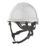JSP Baseworker Safety Helmet with Chinstrap White