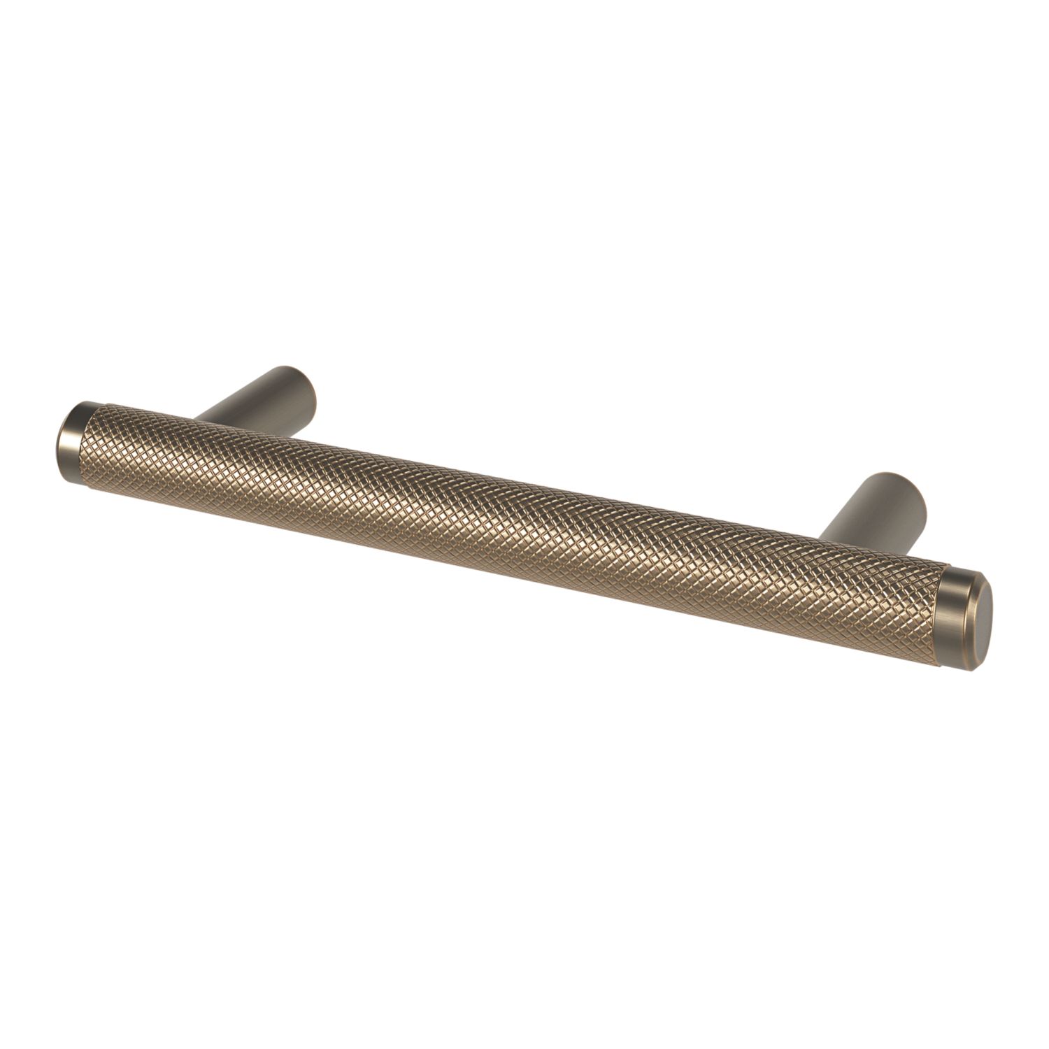 Smith & Locke Damgan T Bar Cabinet Handle Antique Brass 136mm (482FK)