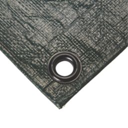 Essentials Tarpaulin Sheet Green/Brown 2m x 3m