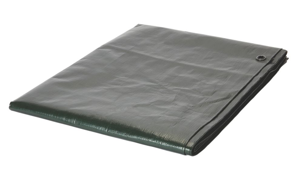 Tarpaulin Sheet Green / Brown 2m x 3m