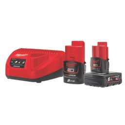 Milwaukee M12 FIW38-622X FUEL 12V 2 x 2.0 / 6.0Ah Li-Ion RedLithium Brushless Cordless Impact Wrench