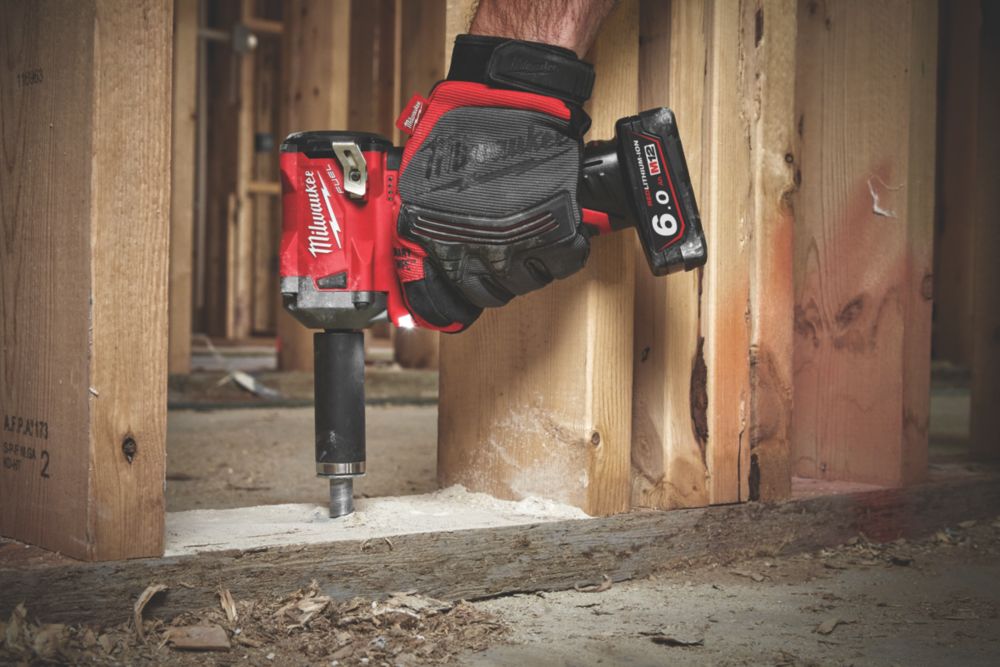 Milwaukee M12 FIW38-622X FUEL 12V x 2.0 6.0Ah Li-Ion RedLithium Brushless  Cordless Impact Wrench Screwfix