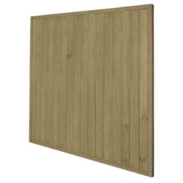 Forest VTGP6PK3HD Vertical Tongue & Groove  Fence Panels Natural Timber 6' x 6' Pack of 3