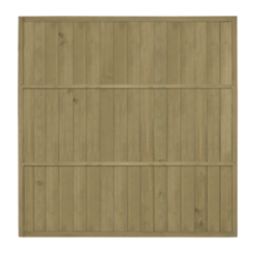 Forest VTGP6PK3HD Vertical Tongue & Groove  Fence Panels Natural Timber 6' x 6' Pack of 3
