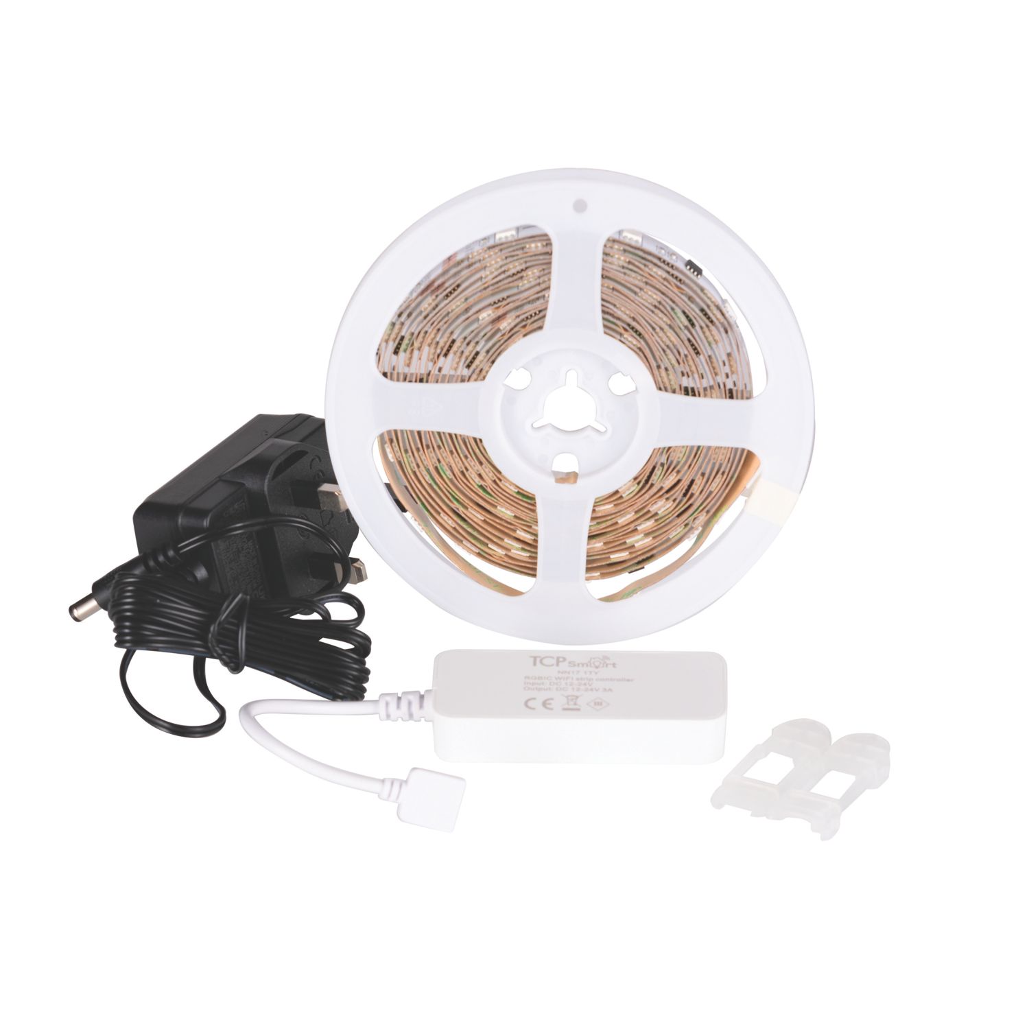 TCP Smart RGBIC 5m LED Multi-Coloured Strip Light 20W (482JM)