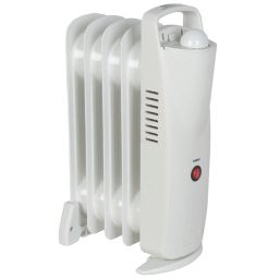 500W Electric Freestanding Oil-Filled Radiator White