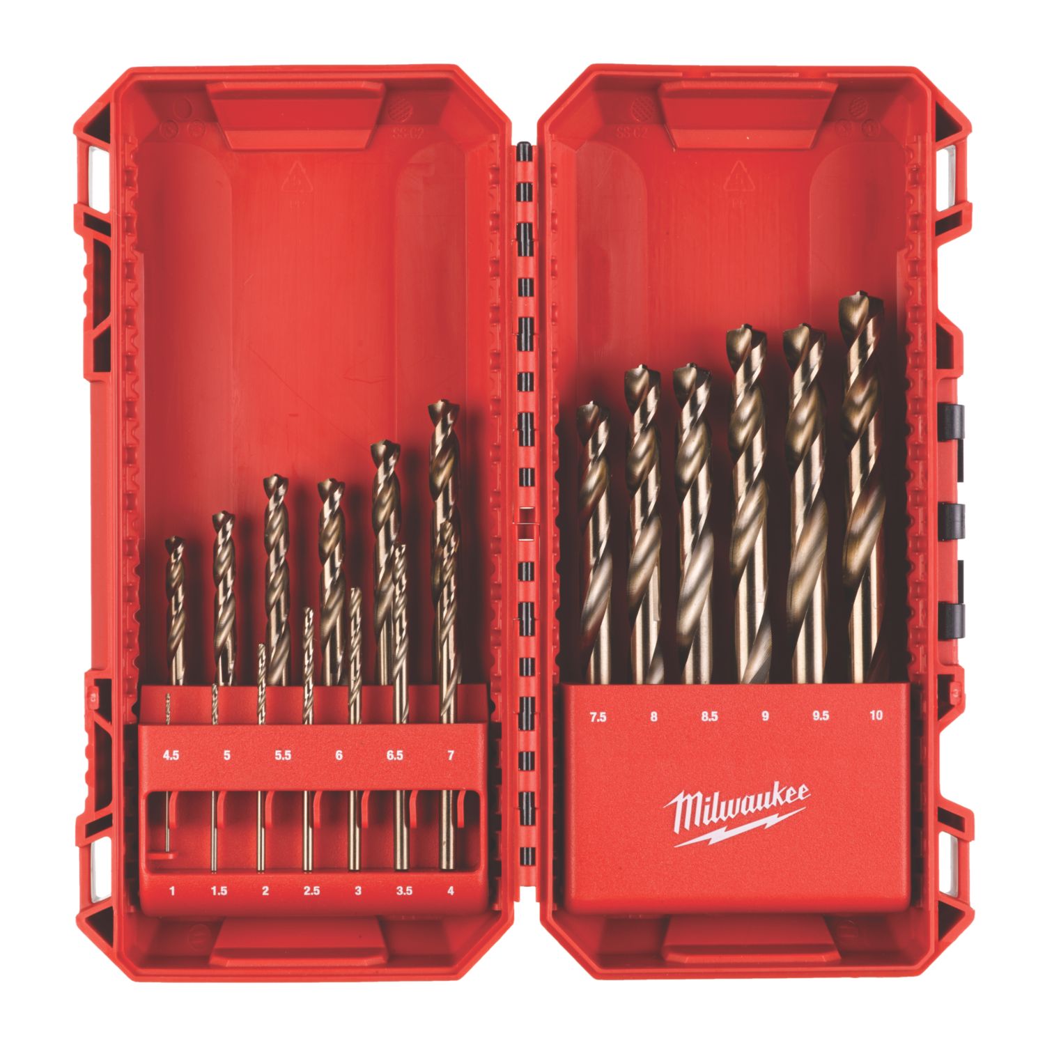 Milwaukee M2 SDS Plus Shank Masonry Drill Bits 10 Piece Set (482LX)