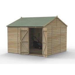 Forest Beckwood 9' 6" x 10' (Nominal) Reverse Apex Shiplap Timber Shed