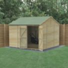 Forest Beckwood 9' 6" x 10' (Nominal) Reverse Apex Shiplap Timber Shed