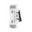 British General Nexus Metal Grid 20A 1-Way Grid Retractive Switch Module 'Press' Polished Chrome