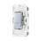 British General Nexus Metal Grid 20A 1-Way Grid Retractive Switch Module 'Press' Polished Chrome
