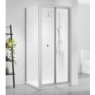 Triton Neo Six  Framed Square Bi-Fold Door Shower Enclosure  Chrome  760mm x 760mm x 1850mm