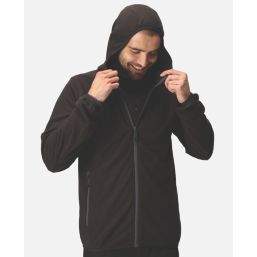 Regatta Navigate Hooded Zip Fleece Black/Seal Grey X Large 43.5" Chest