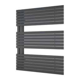 Ximax Watson Open 765mm x 600mm 1382BTU Anthracite Vertical Towel Radiator