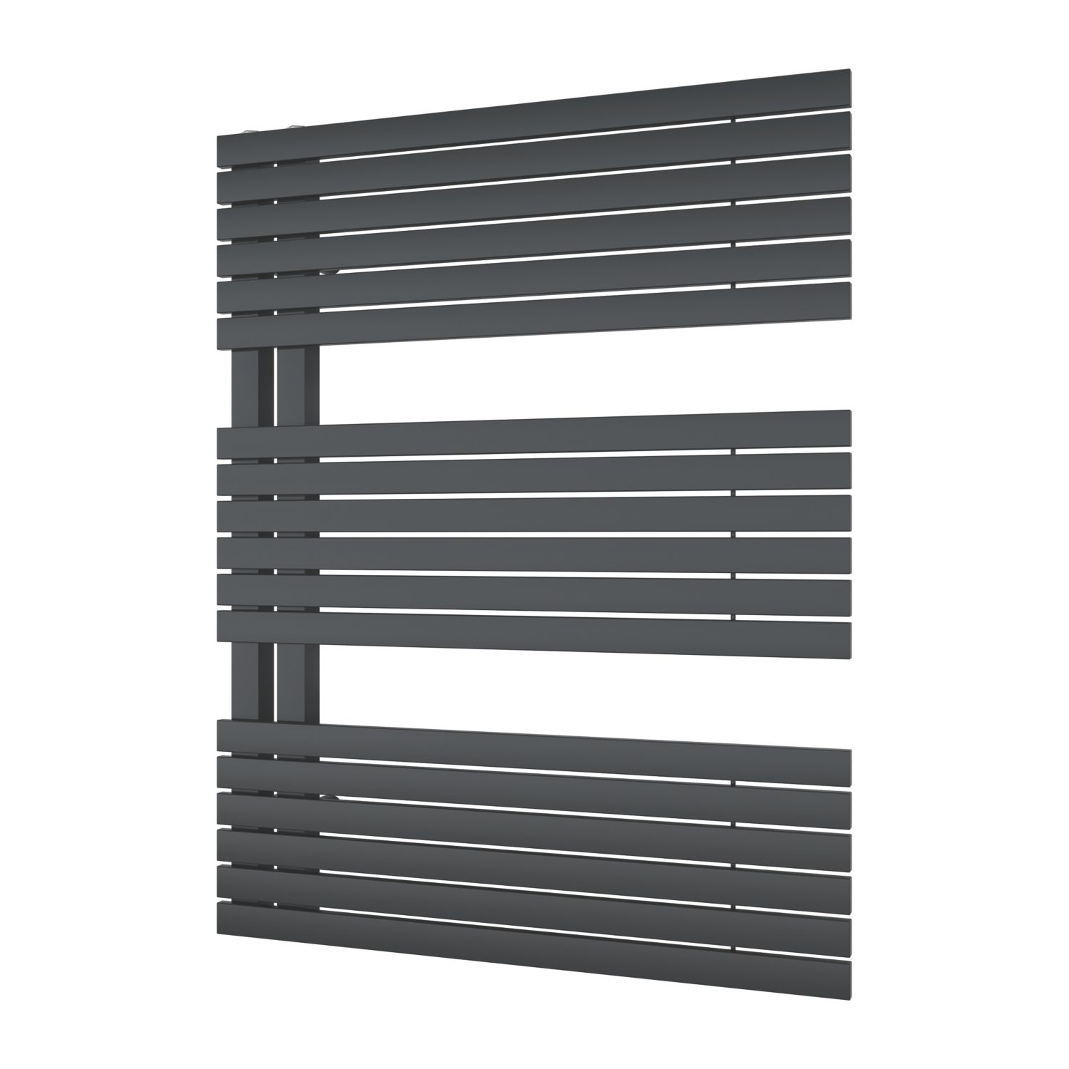 Ximax Watson Open 765mm x 600mm 1382BTU Anthracite Vertical Towel Radiator (482YE)