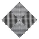 Swisstrax Ribtrax Pro Interlocking Floor Tiles Pearl Silver 19mm 25 Pack