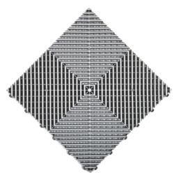 Swisstrax Ribtrax Pro Interlocking Floor Tiles Pearl Silver 19mm 25 Pack