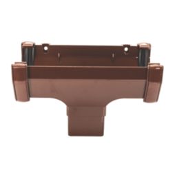 FloPlast  uPVC Square Running Outlet Brown 114mm x 65mm