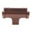 FloPlast  uPVC Square Running Outlet Brown 114mm x 65mm