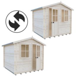 Shire Avesbury 8' x 8' (Nominal) Apex Timber Log Cabin