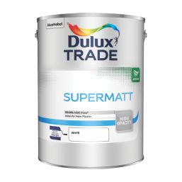 Dulux Trade  5Ltr White Matt Emulsion  Paint