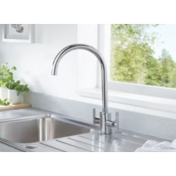 Bristan Artisan Easyfit Mono Mixer Kitchen Tap Chrome-Plated 1 Pair