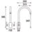 Bristan Artisan Easyfit Mono Mixer Kitchen Tap Chrome-Plated 1 Pair