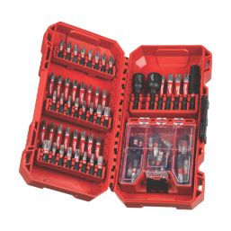 Milwaukee SHOCKWAVE 1 4 Hex Shank Mixed Impact Duty Bit Set 75 Pieces Screwfix