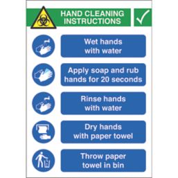 Essentials "Regular Hand Washing" Signs 420mm x 297mm 10 Pack
