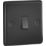 Knightsbridge  10AX 1-Gang Intermediate Switch Matt Black with Colour-Matched Inserts