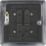 Knightsbridge  10AX 1-Gang Intermediate Switch Matt Black with Colour-Matched Inserts