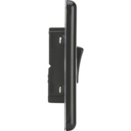 Knightsbridge  10AX 1-Gang Intermediate Switch Matt Black with Colour-Matched Inserts