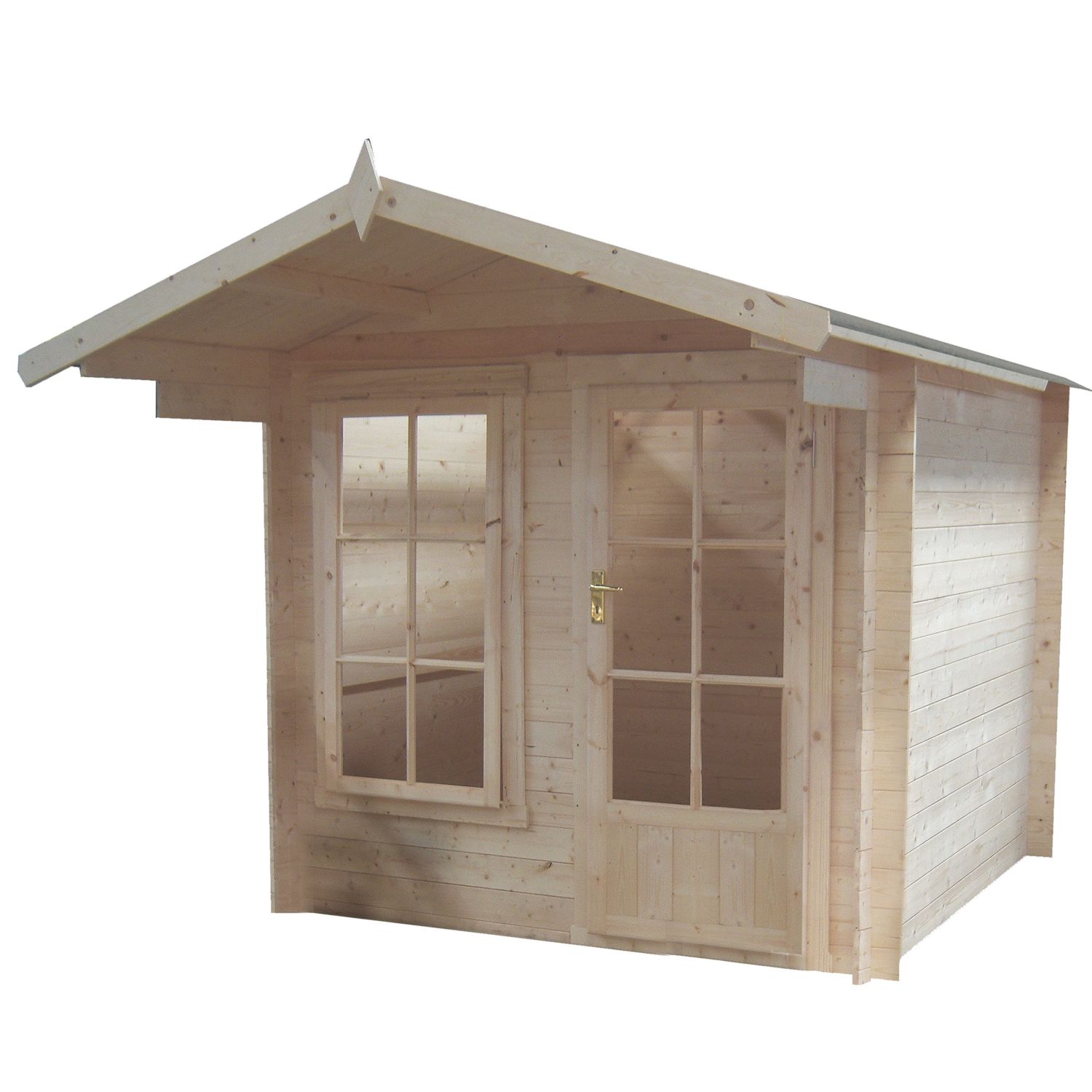 Shire Crinan 9' x 9' (Nominal) Apex Timber Log Cabin (483TJ)
