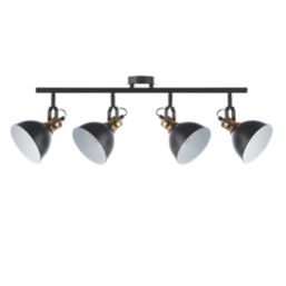 Quay Design Orion Bar 4-Light Spotlight Matt Black