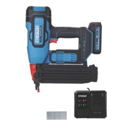 Refurb Erbauer ERI967NAL 55mm 18V 1 x 2Ah Li-Ion EXT Brushless Second Fix Cordless Nail Gun