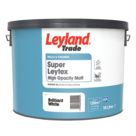 Leyland Trade Super Leytex 10Ltr Brilliant White Matt Emulsion Bare Plaster Paint