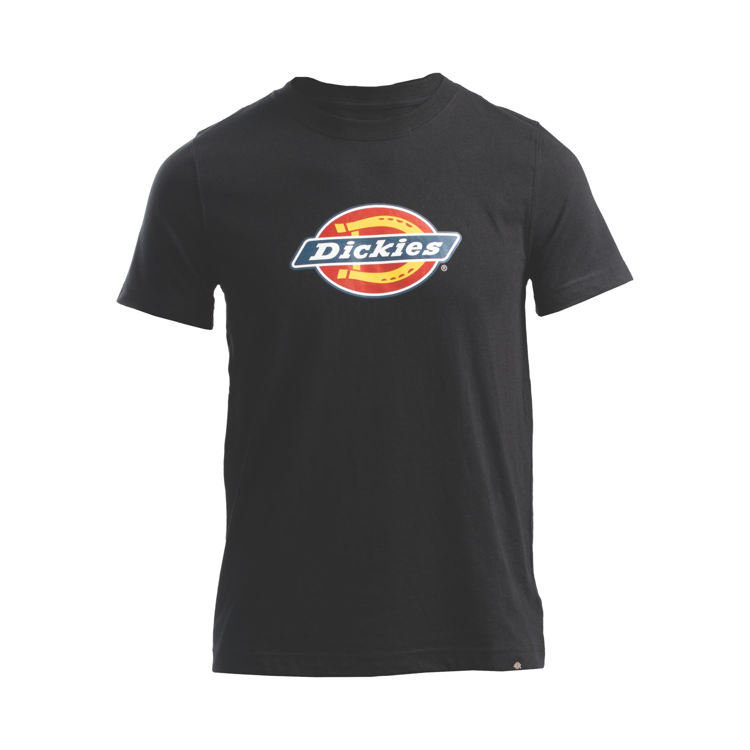 Dickies Heavyweight Tricolor Logo Tee Short Sleeve T-Shirt Black Large 42" Chest (483YR)