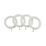 Universal White Wooden Curtain Rings 28mm 4 Pack