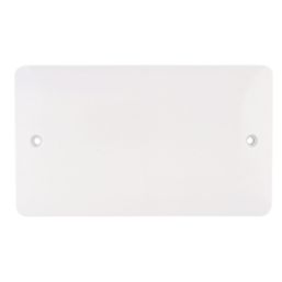 Hager Sollysta WMP2 2-Gang Blanking Plate White