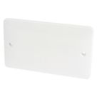 Hager Sollysta WMP2 2-Gang Blanking Plate White