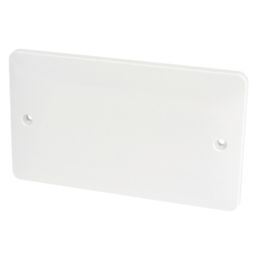 Hager Sollysta WMP2 2-Gang Blanking Plate White