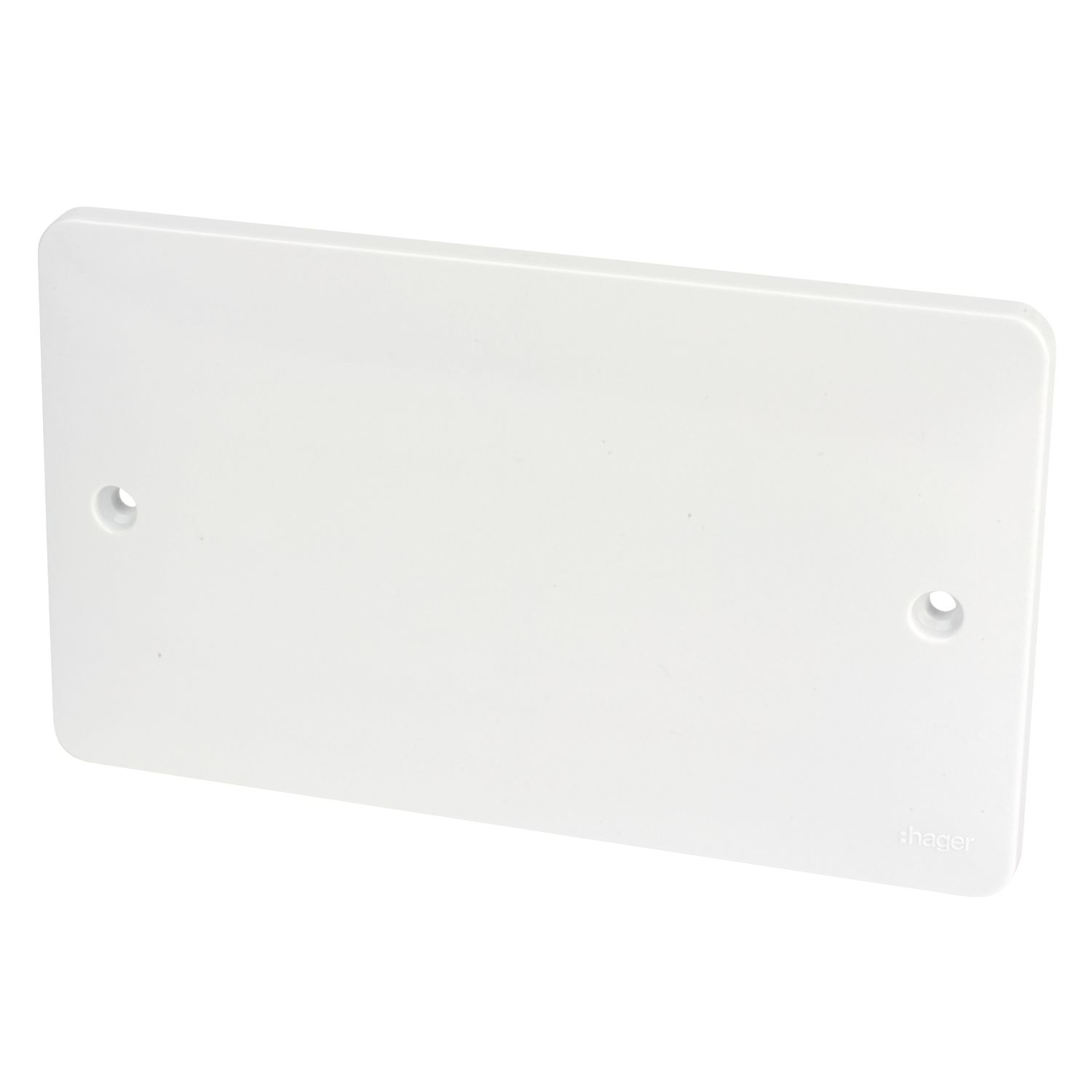Hager Sollysta WMP2 2-Gang Blanking Plate White (484AM)