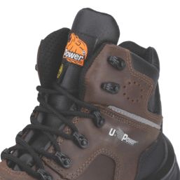 U-Power Helsinki Size 7  Brown Water-Resistant  Safety Boots