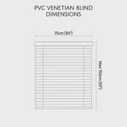 Renaissance Venetian  Blind Black 75cm x 150cm Drop