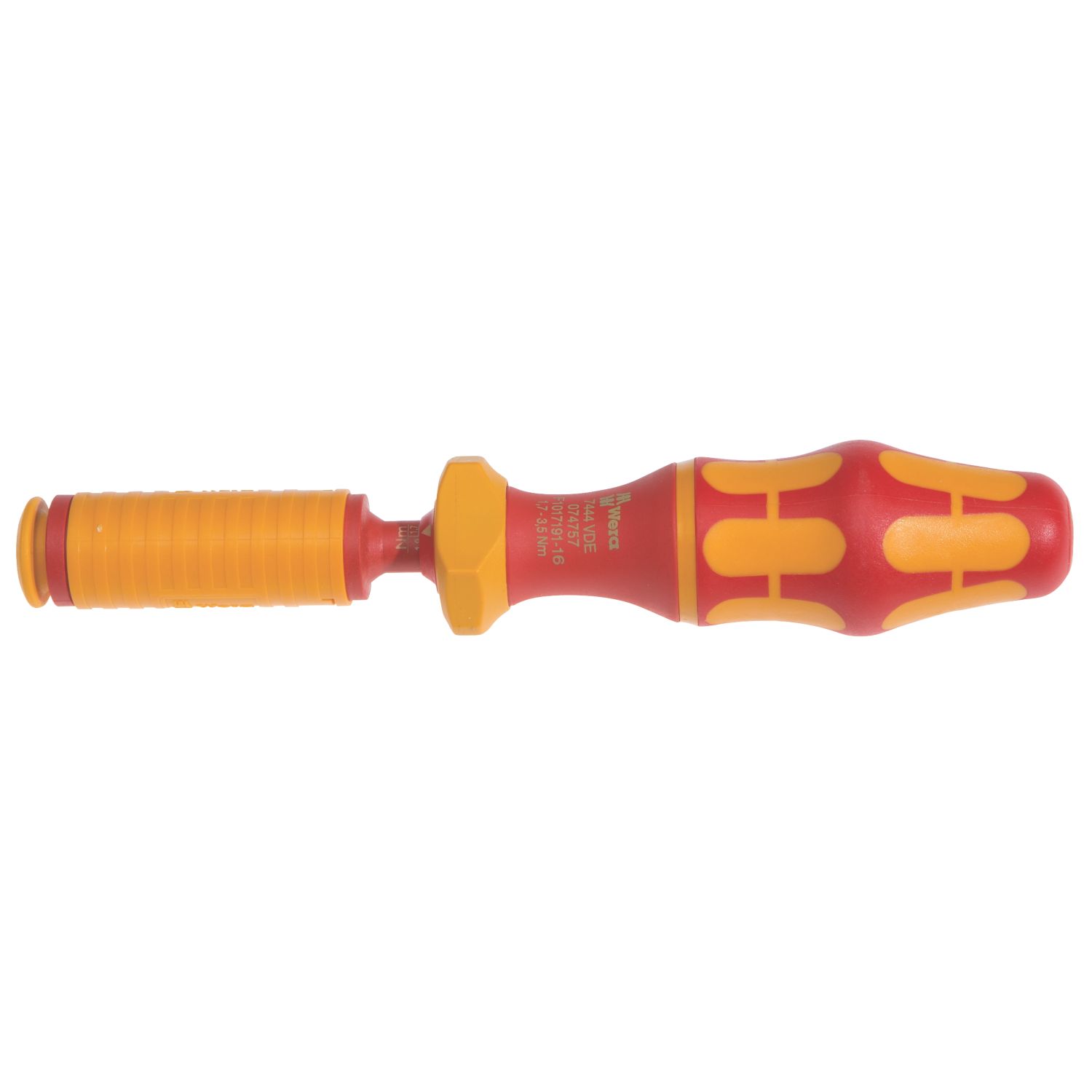 Wera Kraftform Kompakt 1/4" Hex VDE Adjustable Torque Screwdriver 1.7-3.5Nm (484FP)